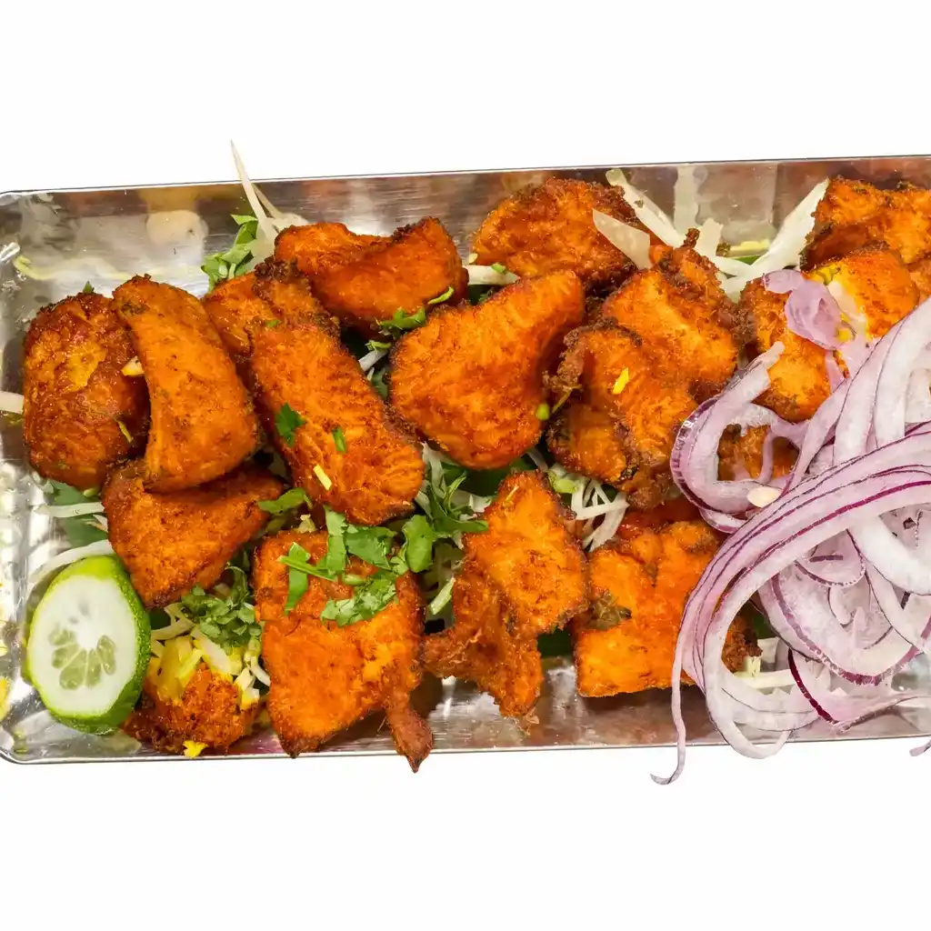 Fried Fish (Sea bass) at Naga's South Indian Cuisine 